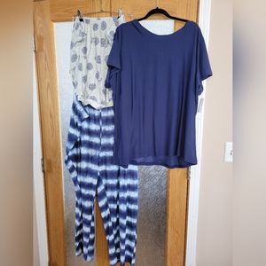 NWT. Sonoma 3pc PJ set. Shirt, pants, shorts.